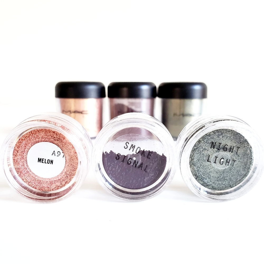 MAC Pigments Samples Set Melon Smoke Signal Night